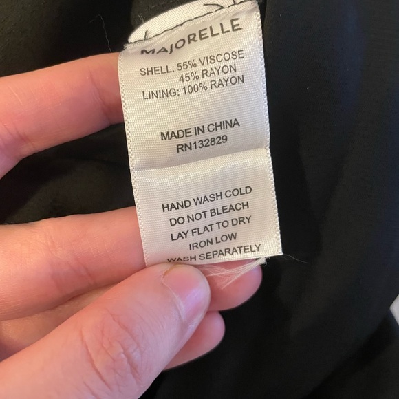 Revolve Majorelle black criss cross jumpsuit - Picture 5 of 8